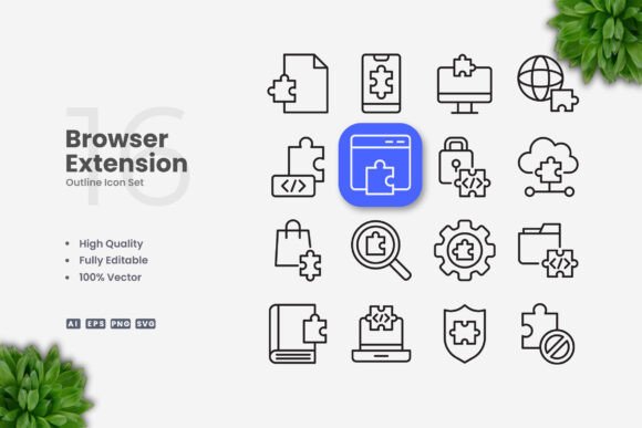 Browser Extension Icons: A Modern Graphic Design Asset for Content Publishers