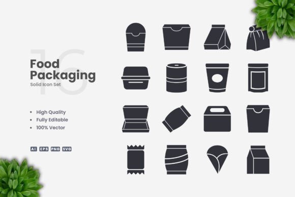 Food Packaging Solid Graphics
