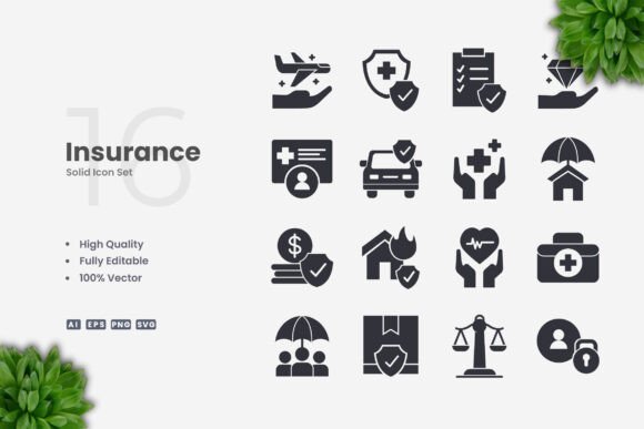 Insurance Solid Graphics