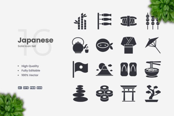 Japanese Solid Icons