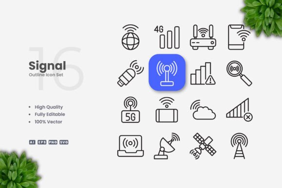 Signal Icons for Modern Branding