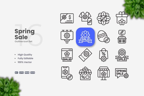 Spring Sale Icons: A Graphic Designer’s Perspective