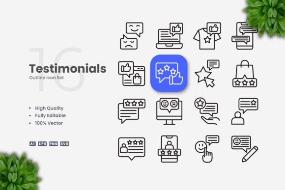Testimonials Icons: A Graphic Asset for Real Sellers