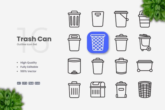 Trash Can Icons