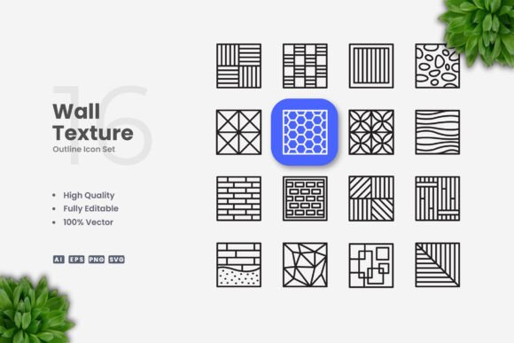 Wall Texture Icons: A Graphic Designer’s Take on Modern Branding