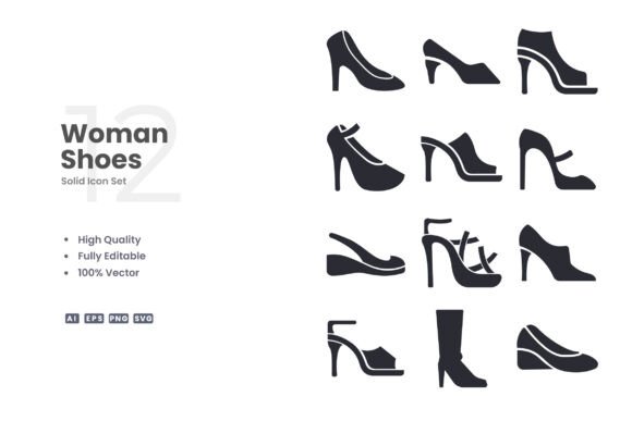 Woman Shoes Icons